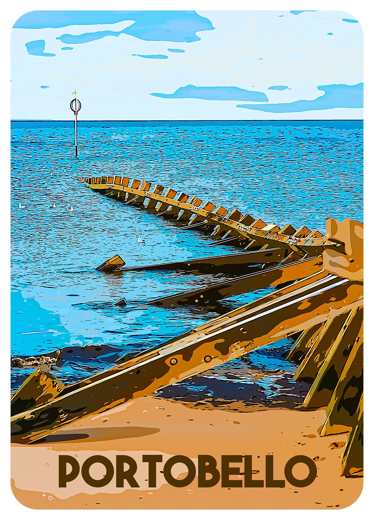Portobello groins - illustration